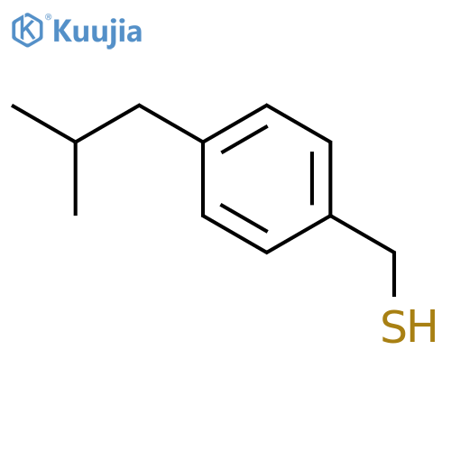 4-(2-methylpropyl)phenylmethanethiol structure