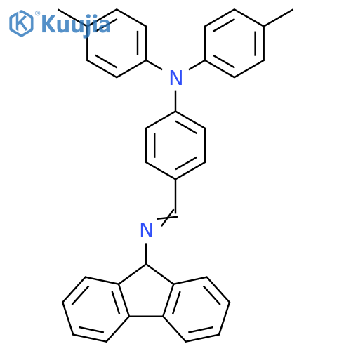 9H-Fluoren-9-amine,N-[[4-[bis(4-methylphenyl)amino]phenyl]methylene]- structure