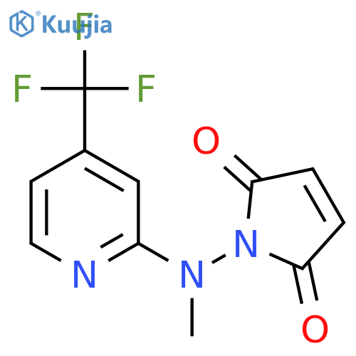 1H-Pyrrole-2,5-dione, 1-[methyl[4-(trifluoromethyl)-2-pyridinyl]amino]- structure