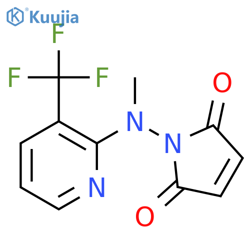 1H-Pyrrole-2,5-dione, 1-[methyl[3-(trifluoromethyl)-2-pyridinyl]amino]- structure