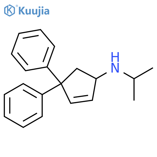2-Cyclopenten-1-amine, N-(1-methylethyl)-4,4-diphenyl- structure