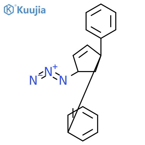 Benzene, 1,1'-(4-azido-2-cyclopenten-1-ylidene)bis- structure