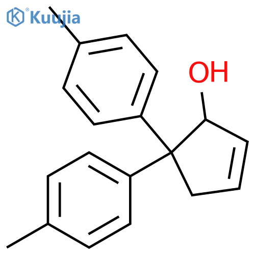 2-Cyclopenten-1-ol, 5,5-bis(4-methylphenyl)- structure