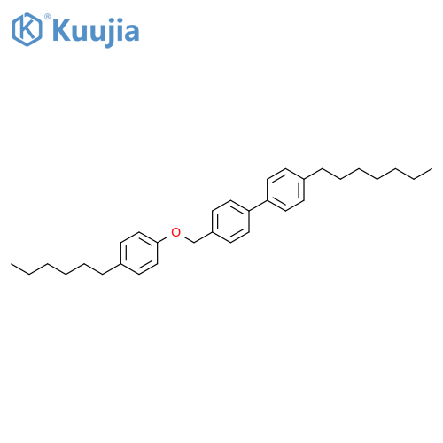 1,1'-Biphenyl, 4-heptyl-4'-[(4-hexylphenoxy)methyl]- structure