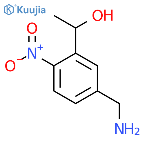 1-(5-(Aminomethyl)-2-nitrophenyl)ethanol structure