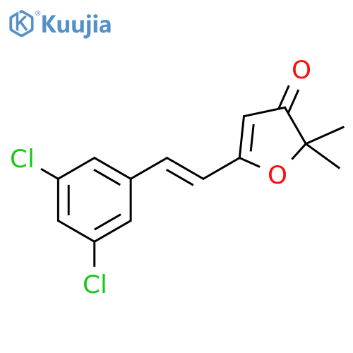 3(2H)-Furanone, 5-[2-(3,5-dichlorophenyl)ethenyl]-2,2-dimethyl-, (E)- structure