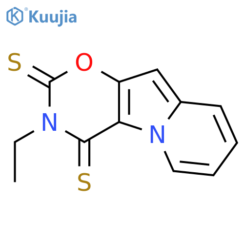 2H-1,3-Oxazino[6,5-b]indolizine-2,4(3H)-dithione, 3-ethyl- structure