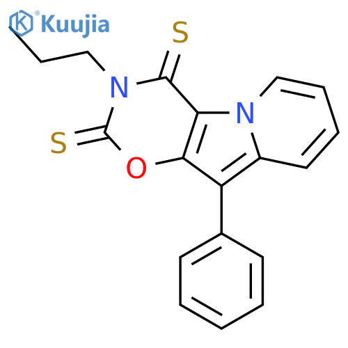 2H-1,3-Oxazino[6,5-b]indolizine-2,4(3H)-dithione, 10-phenyl-3-propyl- structure