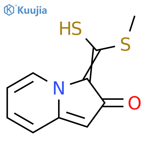 2(3H)-Indolizinone, 3-[mercapto(methylthio)methylene]- structure