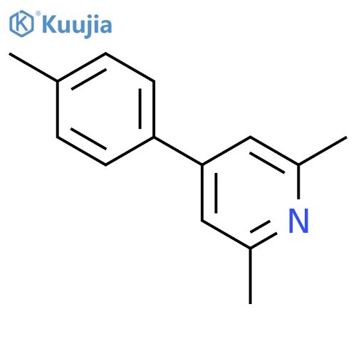Pyridine, 2,6-dimethyl-4-(4-methylphenyl)- structure