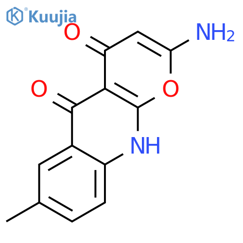 4H-Pyrano[2,3-b]quinoline-4,5(10H)-dione, 2-amino-7-methyl- structure