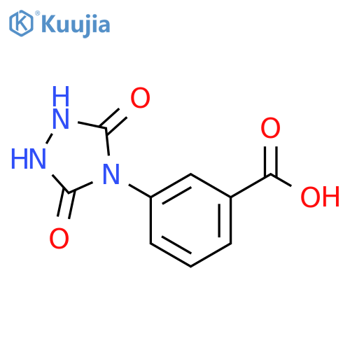 Benzoic acid, 3-(3,5-dioxo-1,2,4-triazolidin-4-yl)- structure