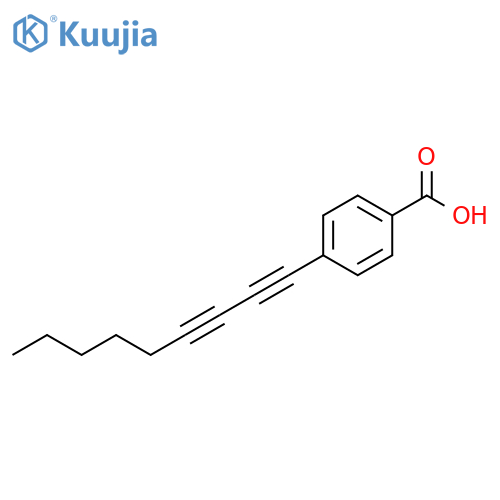 Benzoic acid, 4-(1,3-nonadiynyl)- structure