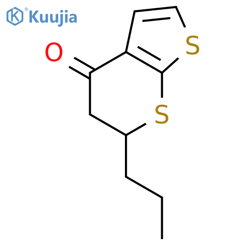 4H-Thieno[2,3-b]thiopyran-4-one, 5,6-dihydro-6-propyl- structure