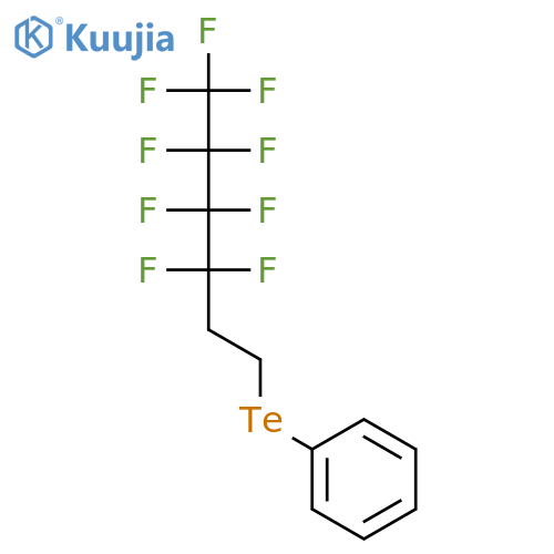 Benzene, [(3,3,4,4,5,5,6,6,6-nonafluorohexyl)telluro]- structure