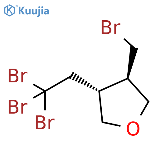 Furan, 3-(bromomethyl)tetrahydro-4-(2,2,2-tribromoethyl)-, trans- structure
