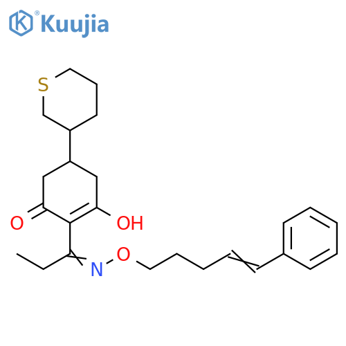 2-Cyclohexen-1-one,3-hydroxy-2-[1-[[(5-phenyl-4-pentenyl)oxy]imino]propyl]-5-(tetrahydro-2H-thiopyran-3-yl)- structure