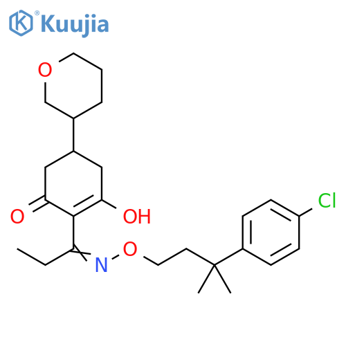 2-Cyclohexen-1-one,2-[1-[[3-(4-chlorophenyl)-3-methylbutoxy]imino]propyl]-3-hydroxy-5-(tetrahydro-2H-pyran-3-yl)- structure