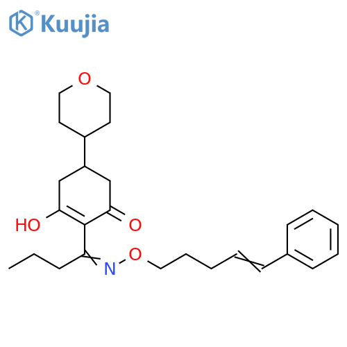 2-Cyclohexen-1-one,3-hydroxy-2-[1-[[(5-phenyl-4-pentenyl)oxy]imino]butyl]-5-(tetrahydro-2H-pyran-4-yl)- structure