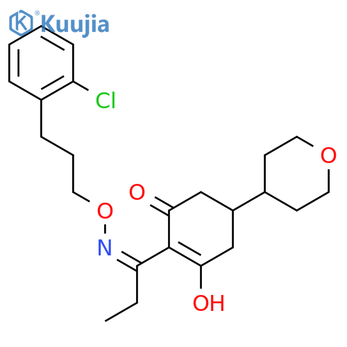 2-Cyclohexen-1-one,2-[1-[[3-(2-chlorophenyl)propoxy]imino]propyl]-3-hydroxy-5-(tetrahydro-2H-pyran-4-yl)- structure