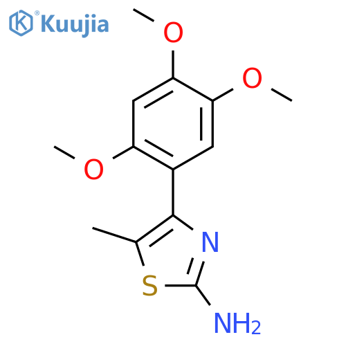 2-Thiazolamine, 5-methyl-4-(2,4,5-trimethoxyphenyl)- structure