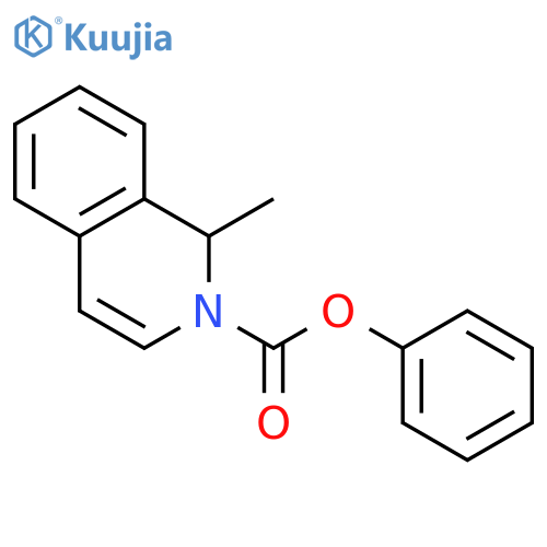2(1H)-Isoquinolinecarboxylic acid, 1-methyl-, phenyl ester, (±)- structure