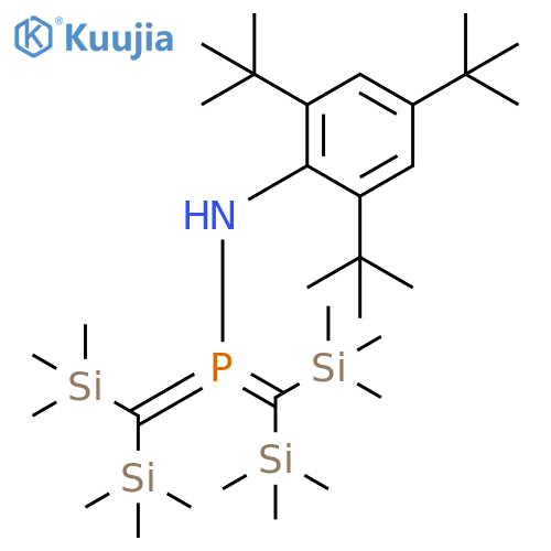 Phosphoranamine,1,1-bis[bis(trimethylsilyl)methylene]-N-[2,4,6-tris(1,1-dimethylethyl)phenyl]- structure