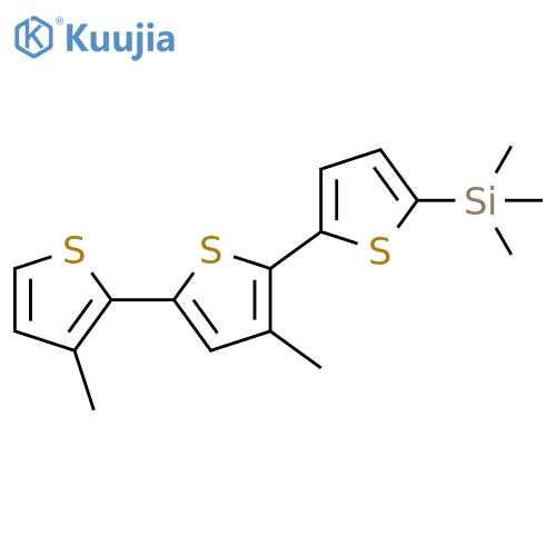 Silane, (3',3''-dimethyl[2,2':5',2''-terthiophen]-5-yl)trimethyl- structure