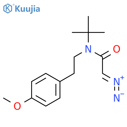 Acetamide, 2-diazo-N-(1,1-dimethylethyl)-N-[2-(4-methoxyphenyl)ethyl]- structure