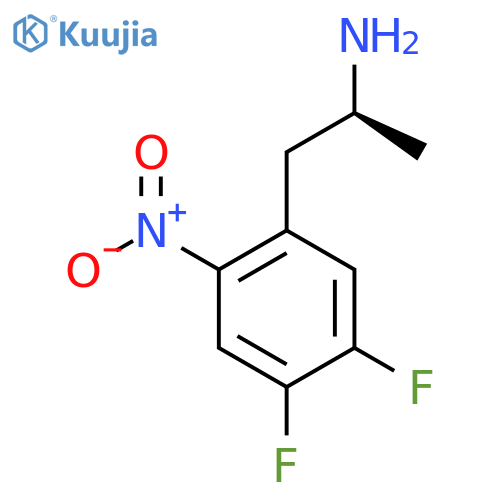 (2S)-1-(4,5-difluoro-2-nitrophenyl)propan-2-amine structure