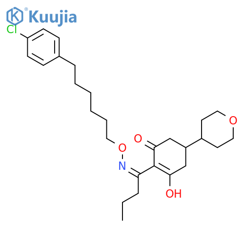 2-Cyclohexen-1-one,2-[1-[[[6-(4-chlorophenyl)hexyl]oxy]imino]butyl]-3-hydroxy-5-(tetrahydro-2H-pyran-4-yl)- structure