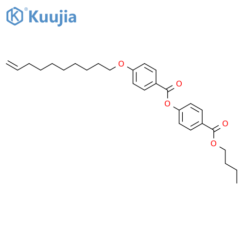 Benzoic acid, 4-(9-decenyloxy)-, 4-(butoxycarbonyl)phenyl ester structure