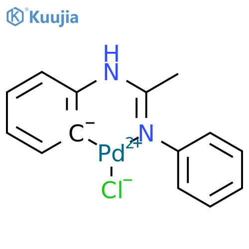 Palladium, chloro[2-[[1-(phenylimino)ethyl]amino]phenyl]- structure