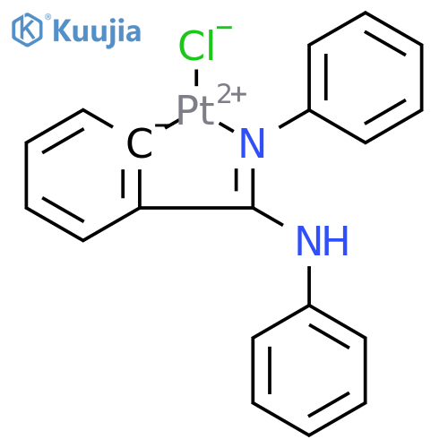 Platinum, chloro[2-[(phenylamino)(phenylimino)methyl]phenyl]- structure