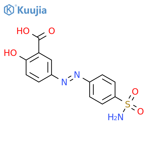 Benzoic acid,5-[2-[4-(aminosulfonyl)phenyl]diazenyl]-2-hydroxy- structure