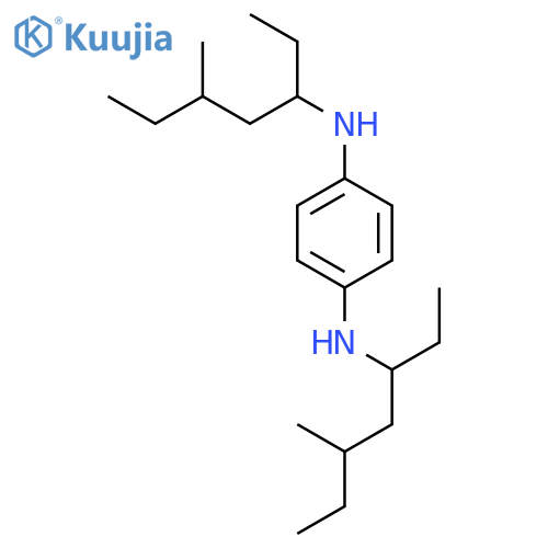 1,4-Benzenediamine,N1,N4-bis(1-ethyl-3-methylpentyl)- structure