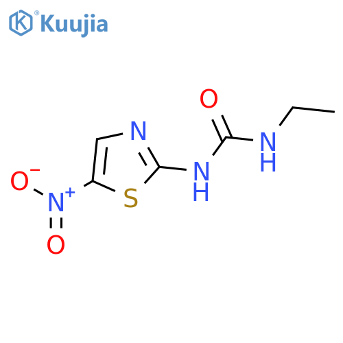 N-Ethyl-N'-(5-nitro-2-thiazolyl)urea structure