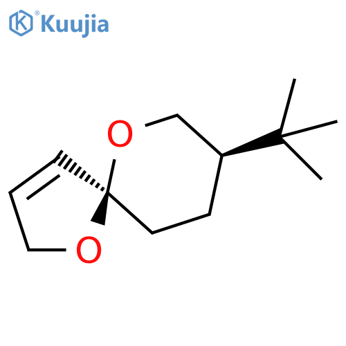 1,6-Dioxaspiro[4.5]dec-3-ene, 8-(1,1-dimethylethyl)-, cis- structure