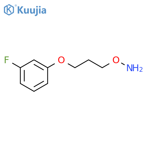 O-3-(3-fluorophenoxy)propylhydroxylamine structure
