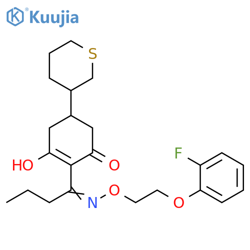 2-Cyclohexen-1-one,2-[1-[[2-(2-fluorophenoxy)ethoxy]imino]butyl]-3-hydroxy-5-(tetrahydro-2H-thiopyran-3-yl)- structure