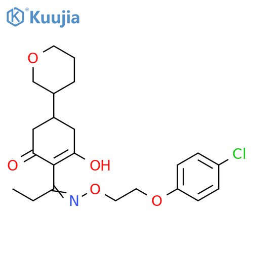 2-Cyclohexen-1-one,2-[1-[[2-(4-chlorophenoxy)ethoxy]imino]propyl]-3-hydroxy-5-(tetrahydro-2H-pyran-3-yl)- structure