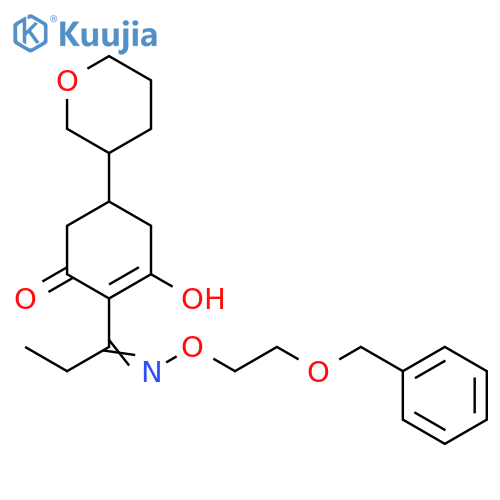 2-Cyclohexen-1-one,3-hydroxy-2-[1-[[2-(phenylmethoxy)ethoxy]imino]propyl]-5-(tetrahydro-2H-pyran-3-yl)- structure