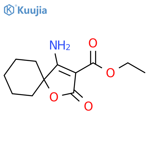 1-Oxaspiro[4.5]dec-3-ene-3-carboxylic acid, 4-amino-2-oxo-, ethylester structure