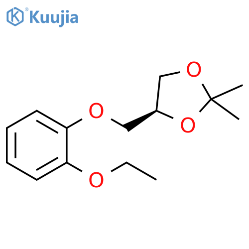 1,3-Dioxolane, 4-[(2-ethoxyphenoxy)methyl]-2,2-dimethyl-, (S)- structure