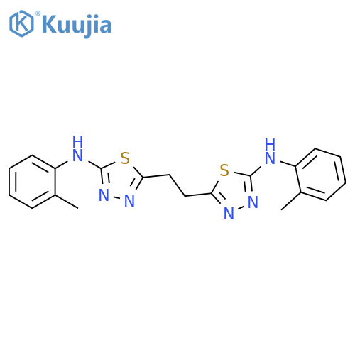 1,3,4-Thiadiazol-2-amine, 5,5'-(1,2-ethanediyl)bis[N-(2-methylphenyl)- structure
