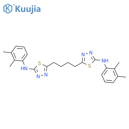 1,3,4-Thiadiazol-2-amine,5,5'-(1,4-butanediyl)bis[N-(2,3-dimethylphenyl)- structure