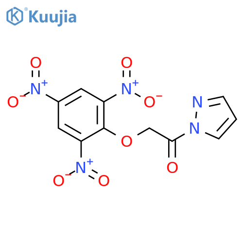 1H-Pyrazole, 1-[(2,4,6-trinitrophenoxy)acetyl]- structure