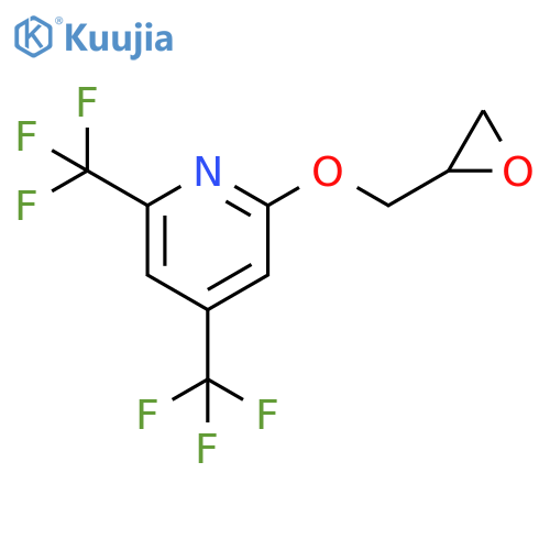 Pyridine, 2-(oxiranylmethoxy)-4,6-bis(trifluoromethyl)- structure