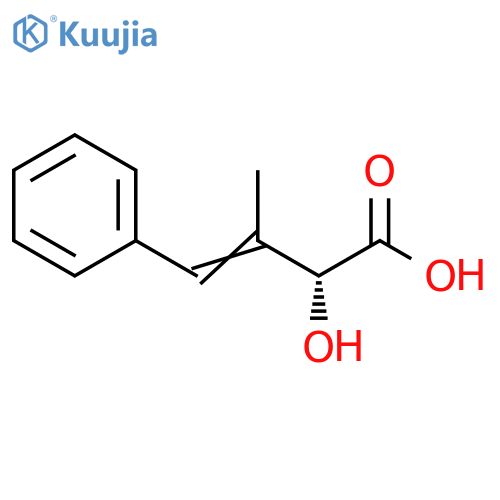 3-Butenoic acid, 2-hydroxy-3-methyl-4-phenyl-, (R)- structure