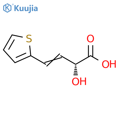 3-Butenoic acid, 2-hydroxy-4-(2-thienyl)-, (R)- structure